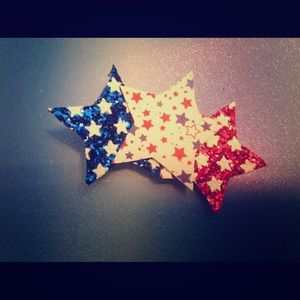 Handmade Faux Leather Girls Hair Bows